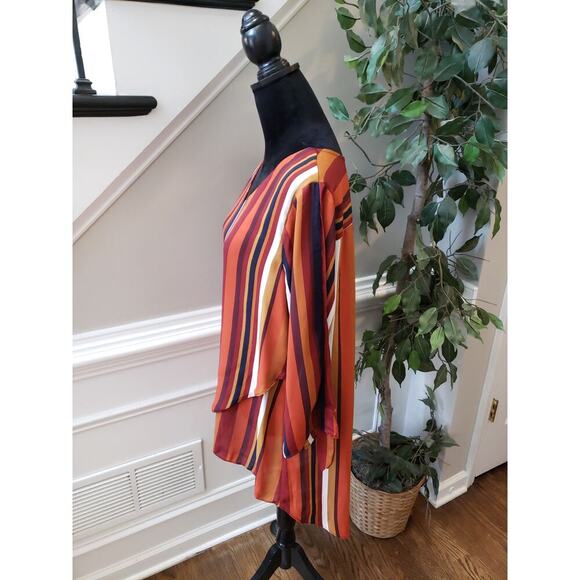 Women's Est. 1946 Striped Long Sleeve Top Size L Long Sleeves V-Neck Outdoor - Picture 7 of 13